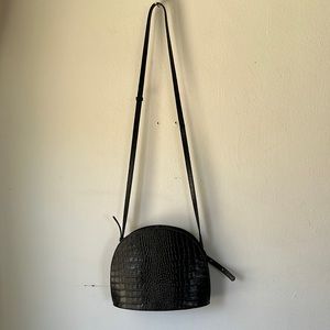 Vagabond Purse- leather embossed croc.